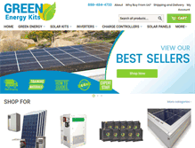 Tablet Screenshot of greenenergykits.com